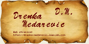 Drenka Medarević vizit kartica